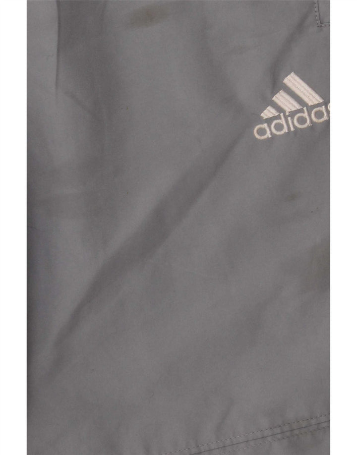 Męskie spodnie dresowe Adidas, średni szary poliester