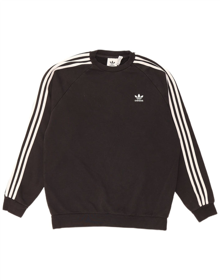 Męska bluza ADIDAS Sweter, średnia czarna, bawełniana