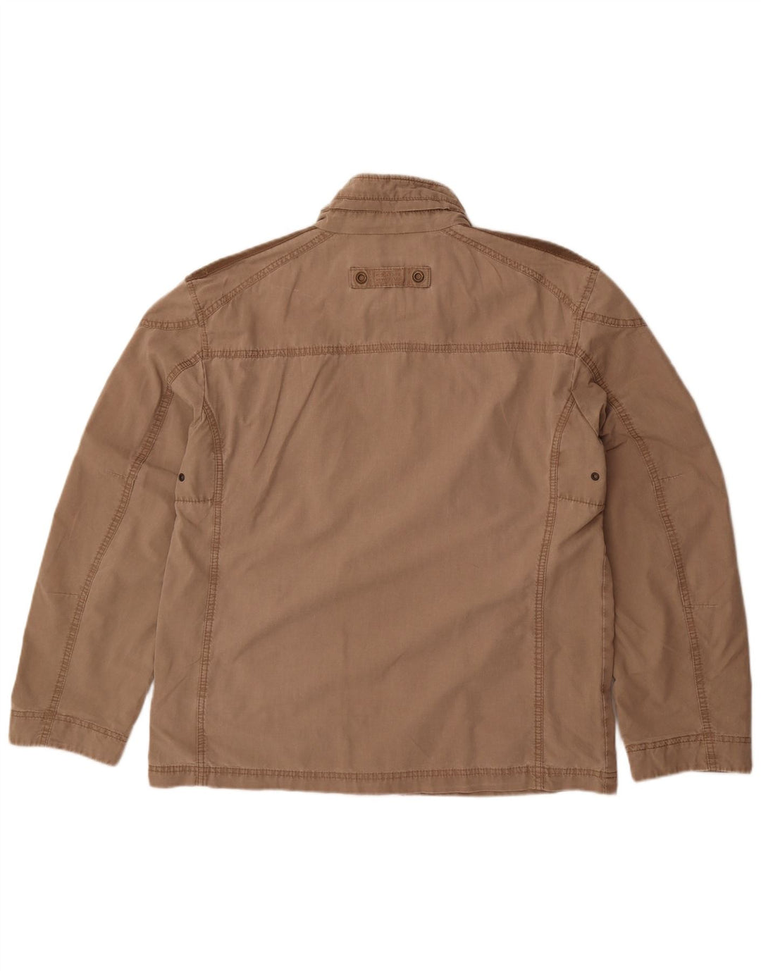 Męska kurtka użytkowa Camel Active UK 40, duża, beżowa, z blokami kolorów