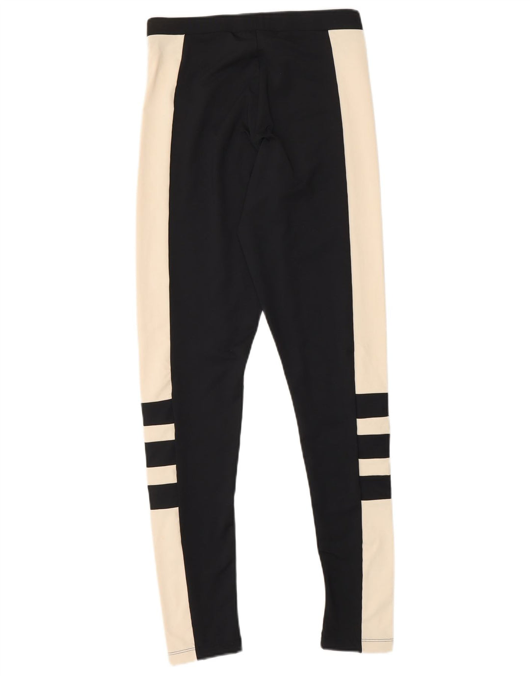 Legginsy damskie ADIDAS UK 8, mały, czarny, poliester z blokami kolorów