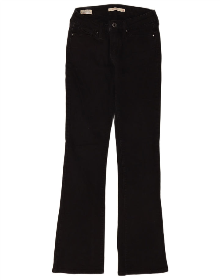 Damskie dżinsy Levi's 715 Bootcut W26 L32 Czarna bawełna