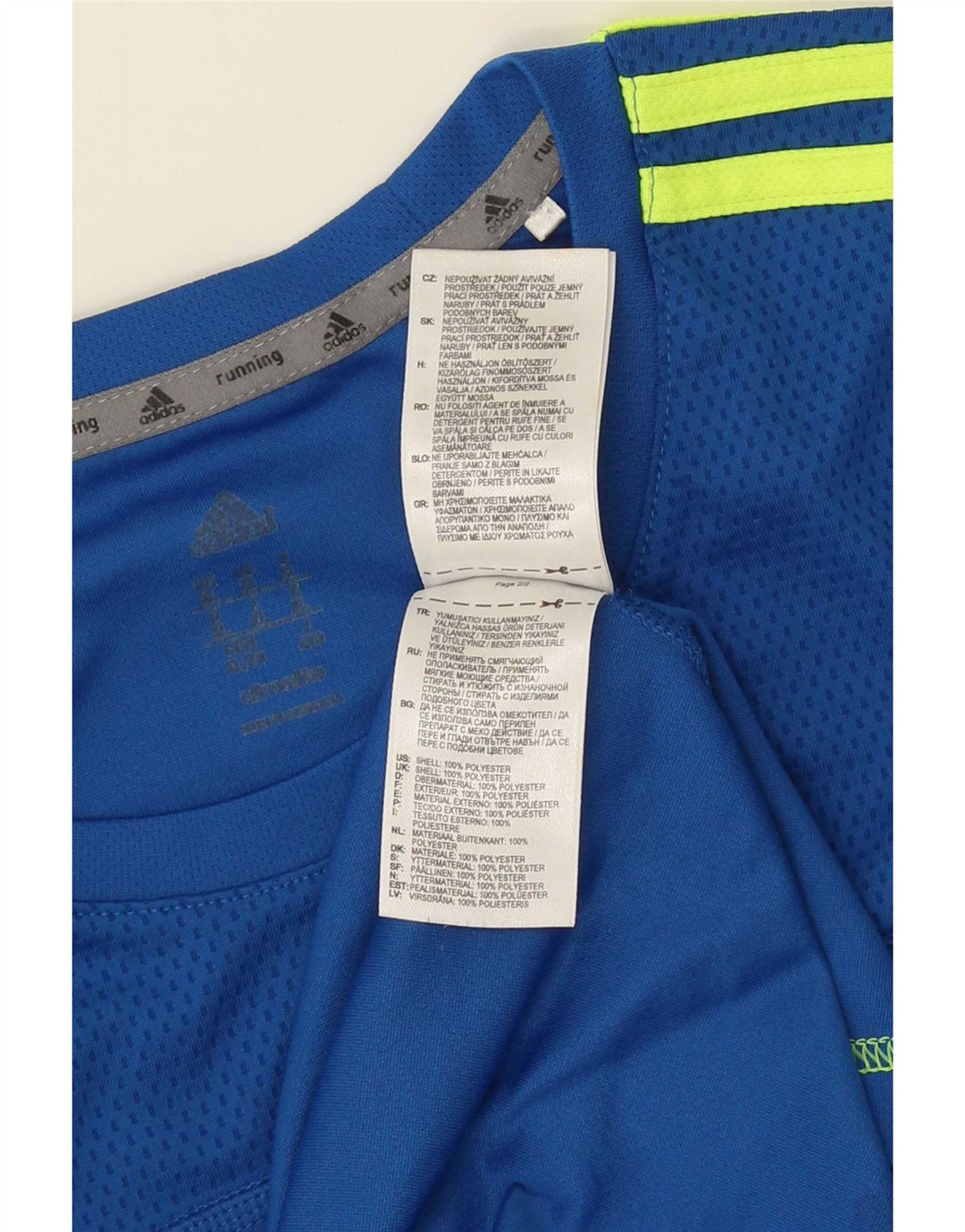 Adidas Męskie Topy Z Długim Rękawem XL Niebieski Poliester