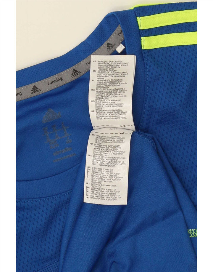 Adidas Męskie Topy Z Długim Rękawem XL Niebieski Poliester