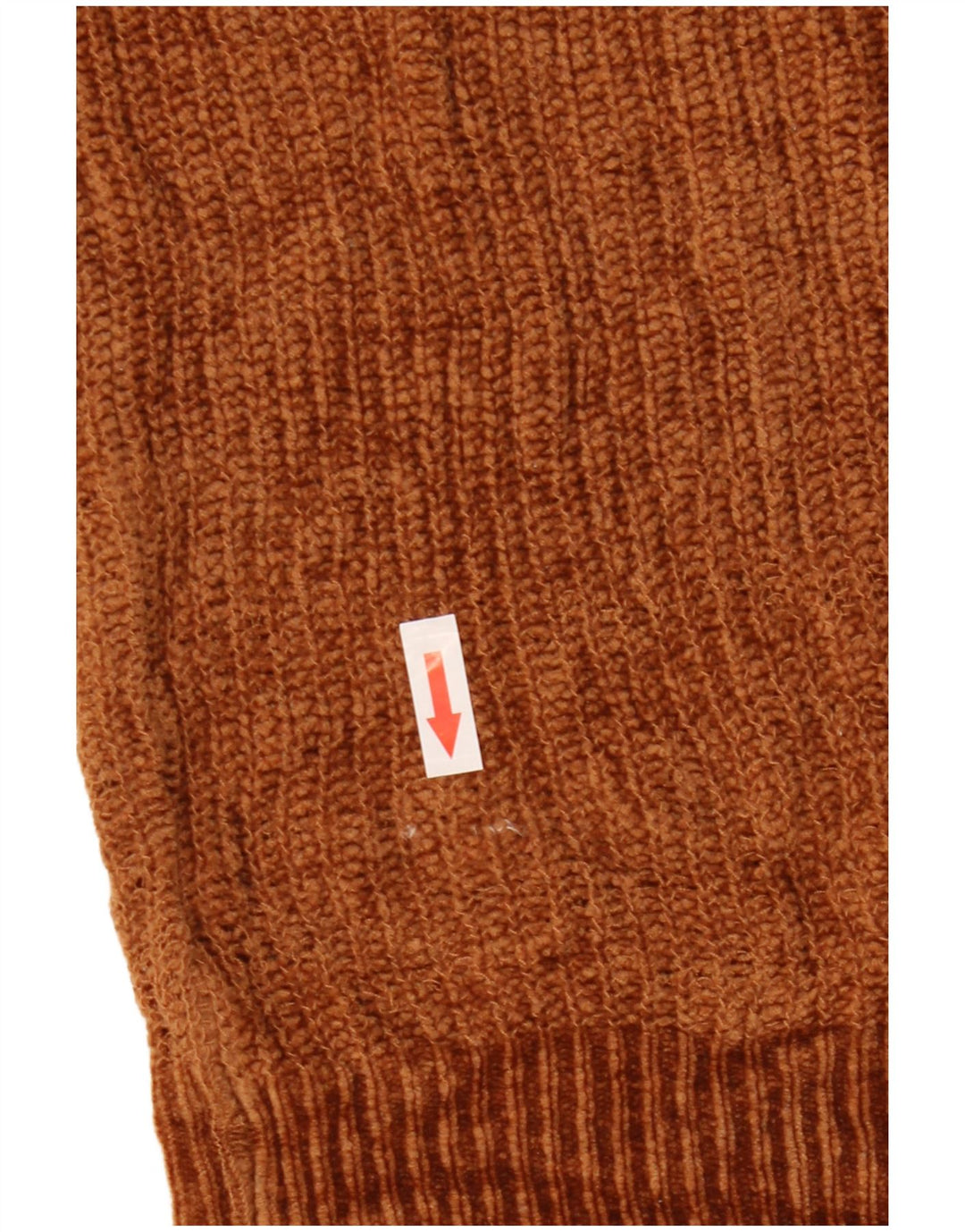 Męski sweter Zara z okrągłym dekoltem, duży, brązowy