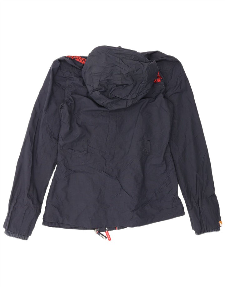 Damska kurtka przeciwdeszczowa Superdry The Windmac Graphic UK 10, mała granatowa