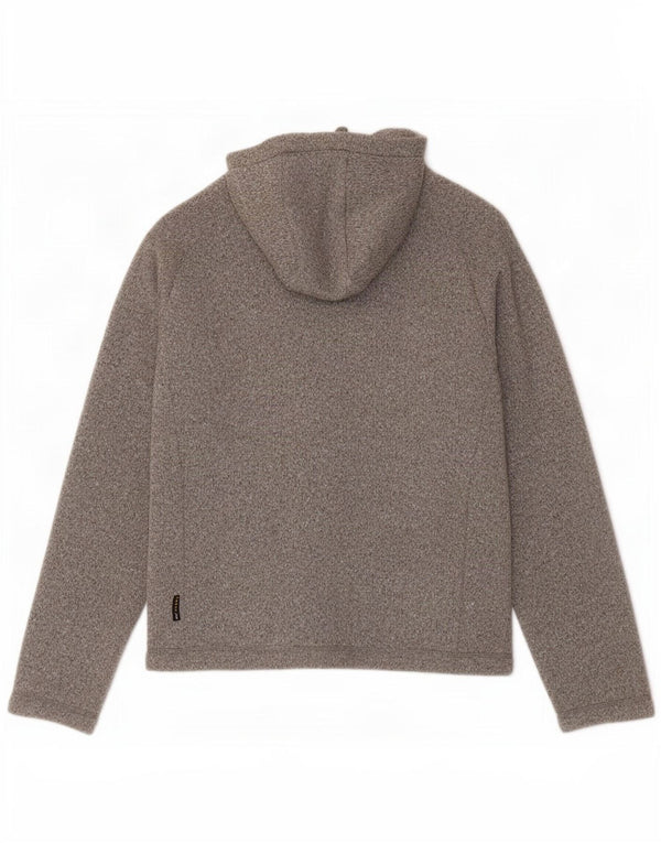 Damski sweter z kapturem Jack Wolfskin, UK 18/20 XL, szary, nakrapiany poliester