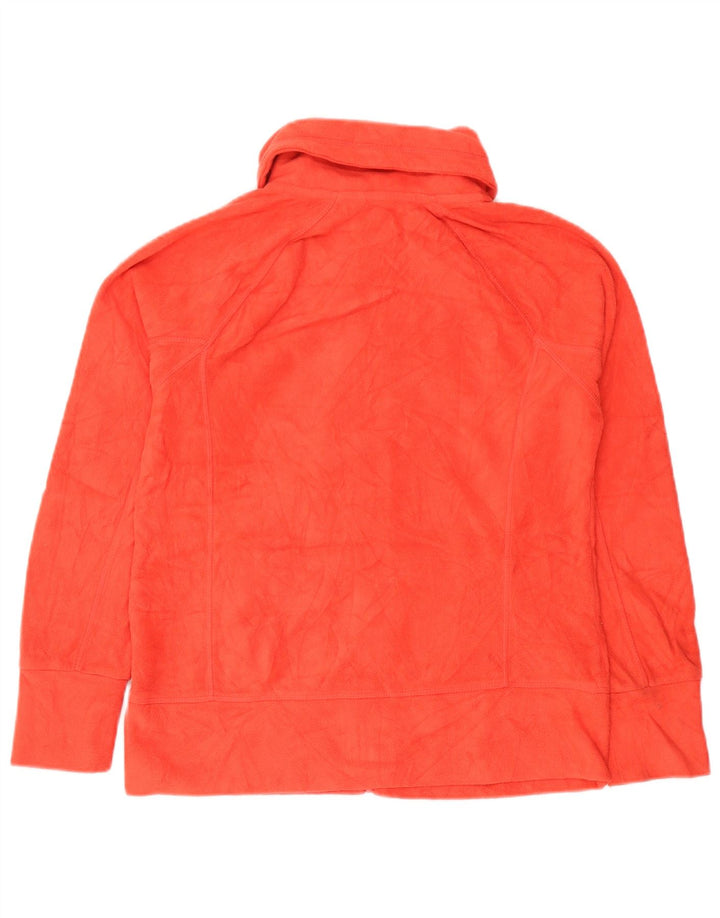 Damska kurtka polarowa CALVIN KLEIN Graphic UK 10, mała, pomarańczowa, poliester