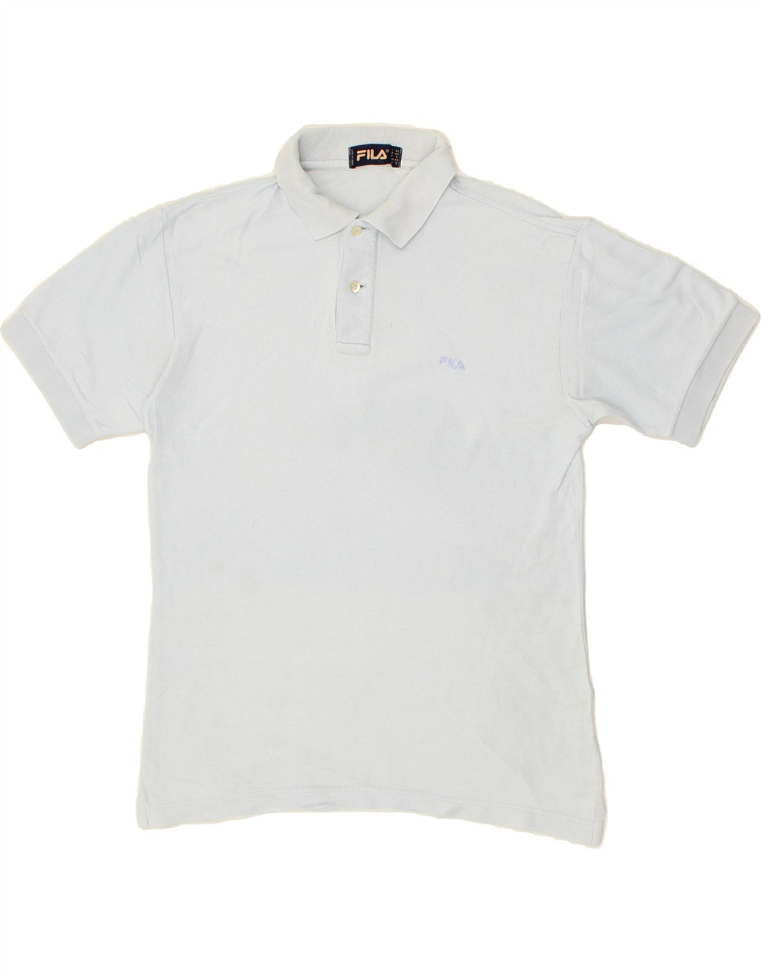 FILA Mens Polo Shirt IT 44 XS Blue Cotton Vintage Fila and Second-Hand Fila from Messina Hembry 