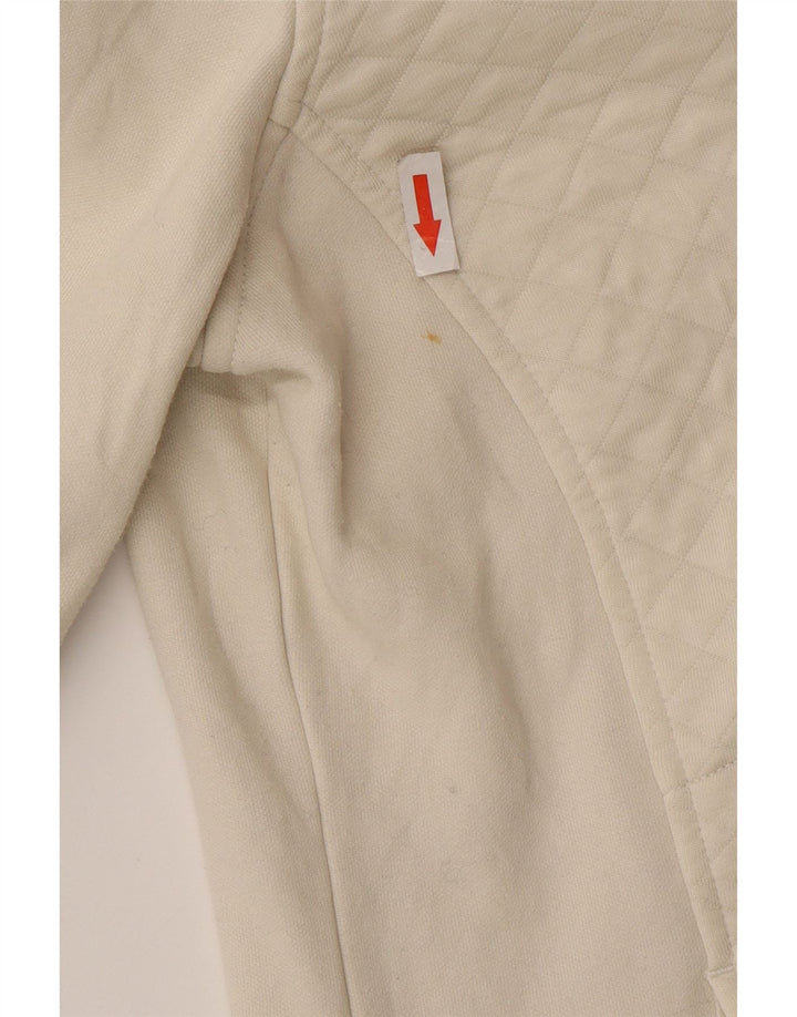 Damska bluza oversize z zamkiem błyskawicznym L.L.Bean UK 10 Small White
