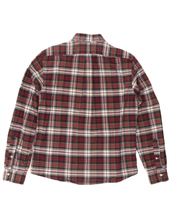 RALPH LAUREN Męska koszula flanelowa, bawełniana w średnią wielobarwną kratkę