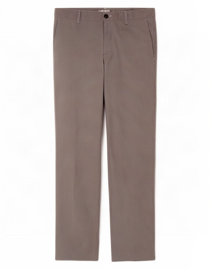 Adidas Męskie Proste Spodnie Chino W32 L30 Szary Gingham Poliester