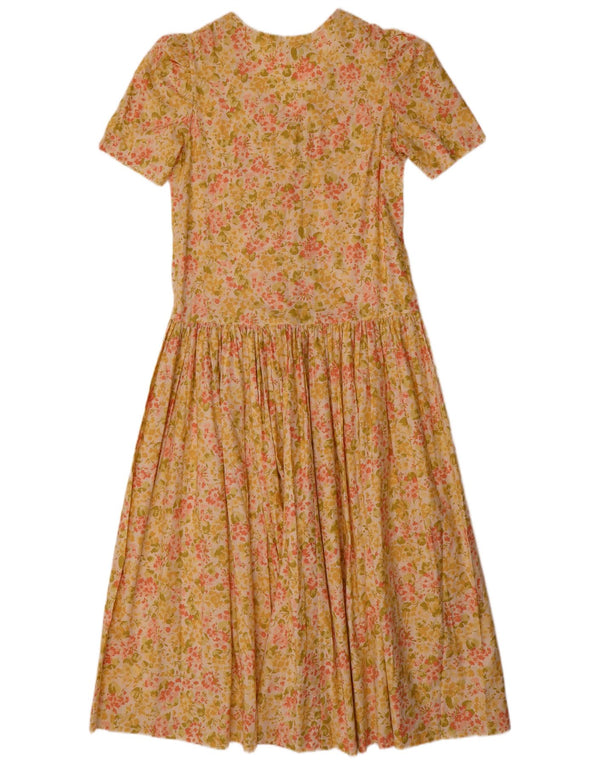 Laura Ashley Womens Maxi Dress UK 10 Small Multicoloured Floral Cotton