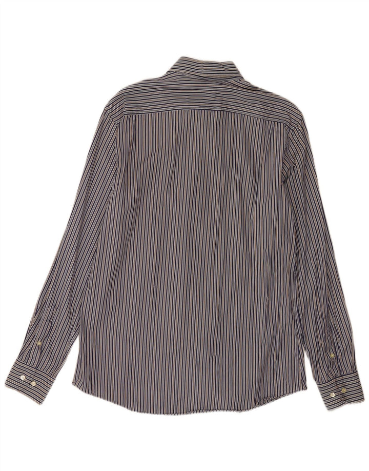 Koszula męska Massimo Dutti, duża, bawełniana w niebieskie paski