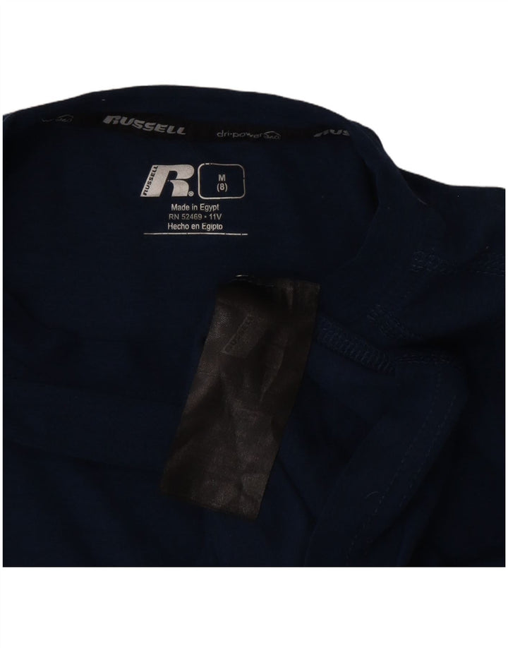 Top chłopięcy Russell Athletic Dri-Power z długim rękawem, 7-8 lat, średni granatowy