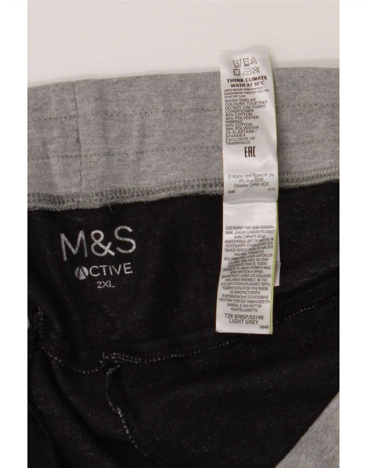 Męskie spodenki sportowe Marks & Spencer 2XL, szare, bawełniane