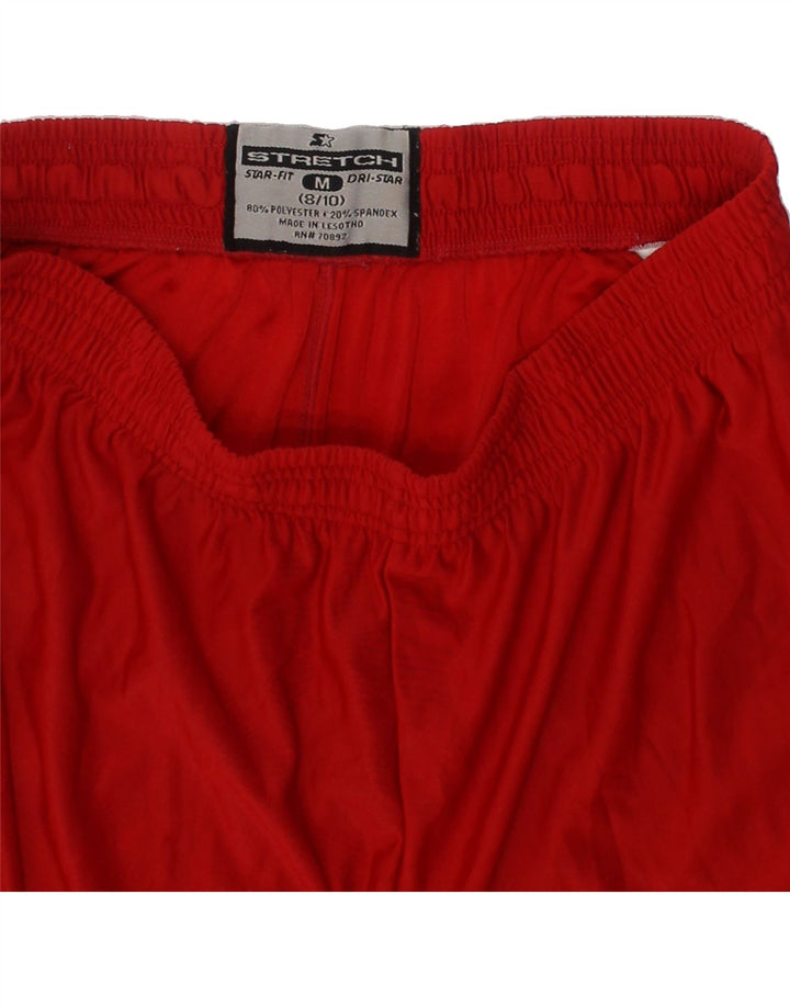STARTER Boys Sport Shorts 8-9 Years Medium Red Polyester Vintage Starter and Second-Hand Starter from Messina Hembry 