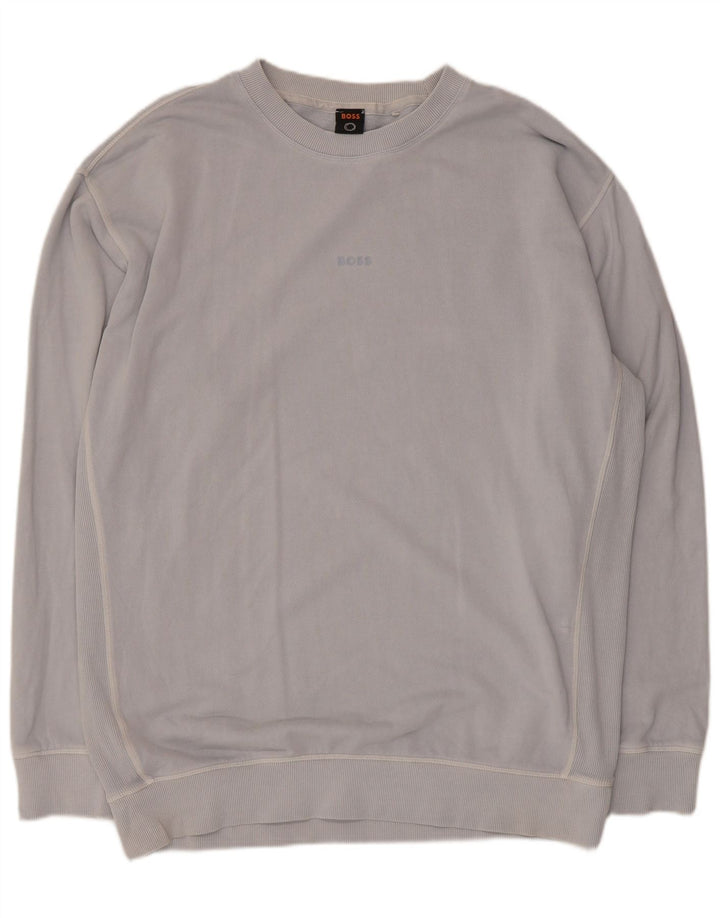 Bluza męska Hugo Boss 2XL niebieska bawełna