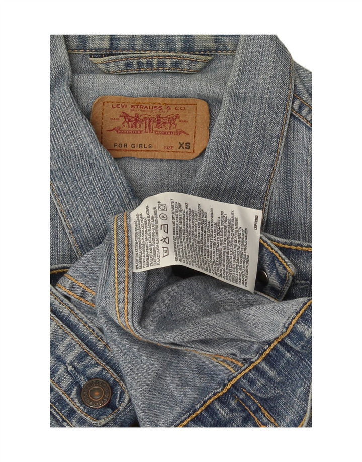 Kurtka dżinsowa Levi's dziewczęca 7-8 lat XS, niebieska bawełniana