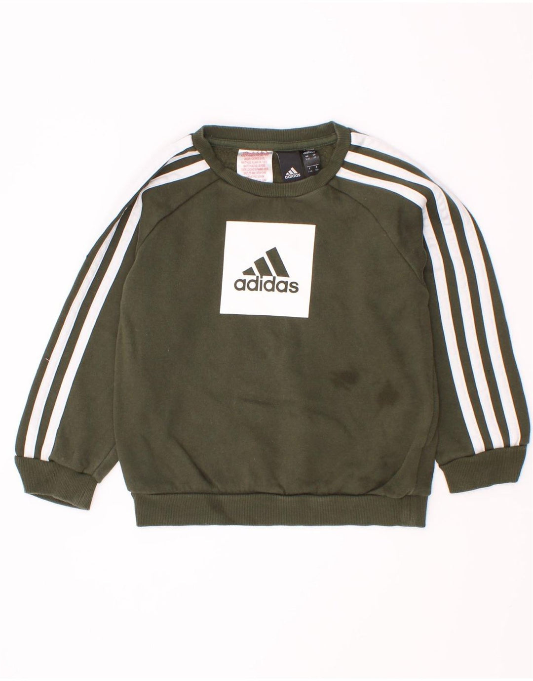 Chłopięca bluza Adidas z grafiką, 3-4 lata, zielona bawełna