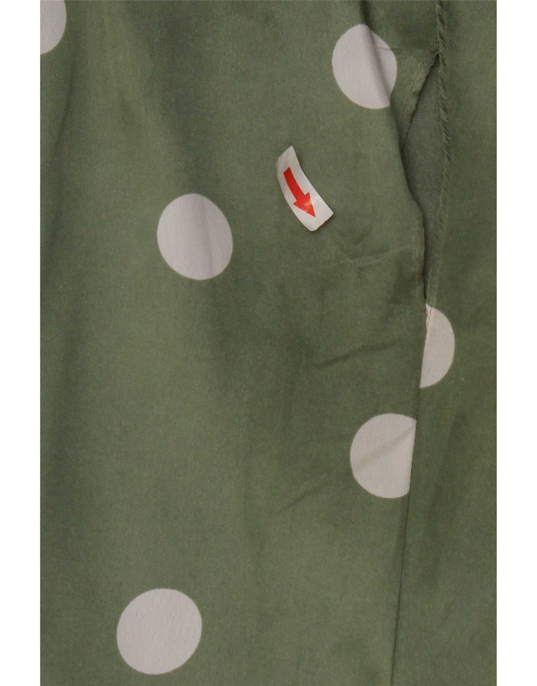 Damska bluzka oversize Zara Top UK 10, mała, zielona, poliester w kropki