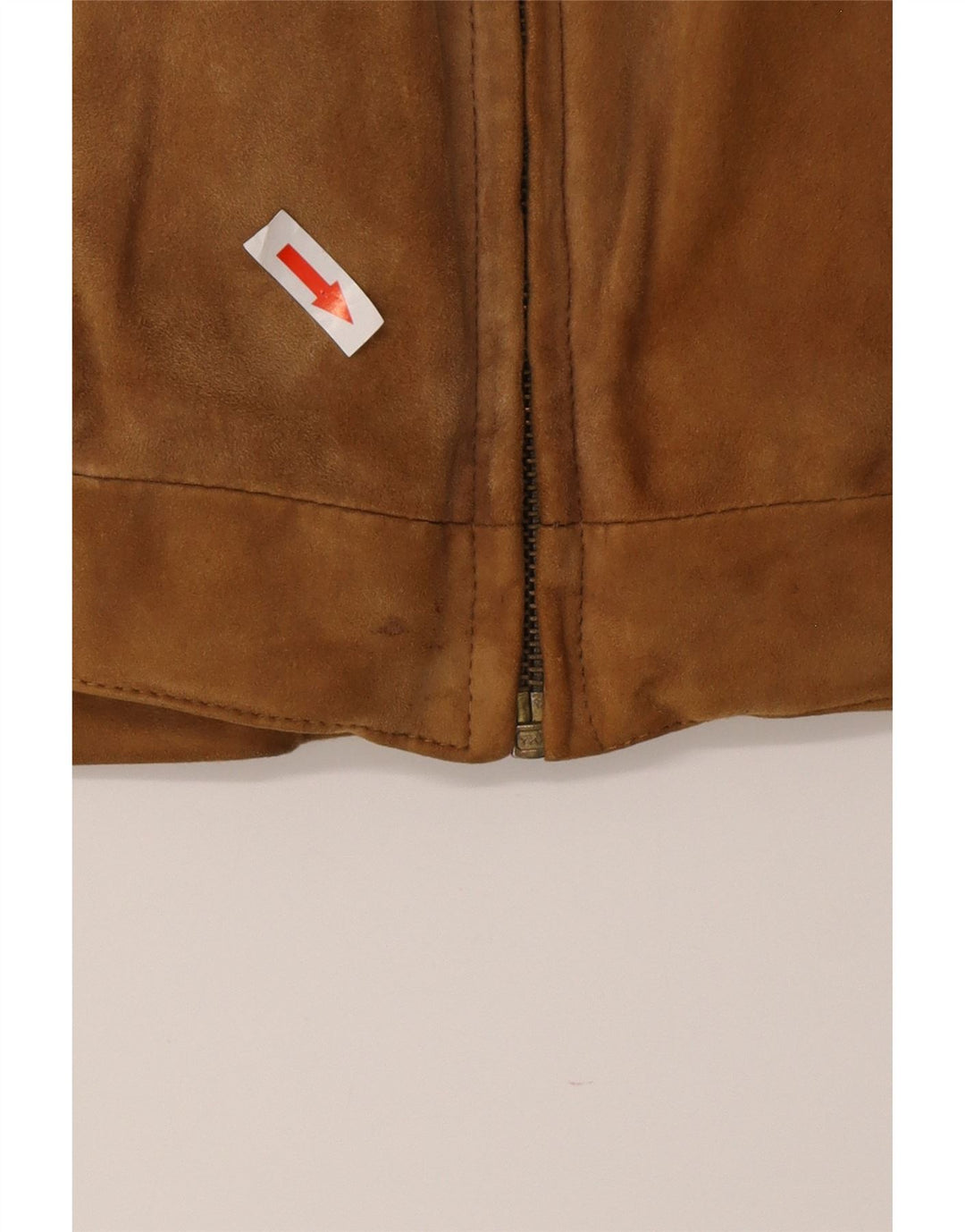 Vintage męska zamszowa kurtka bomber IT 50 duża brązowa skóra
