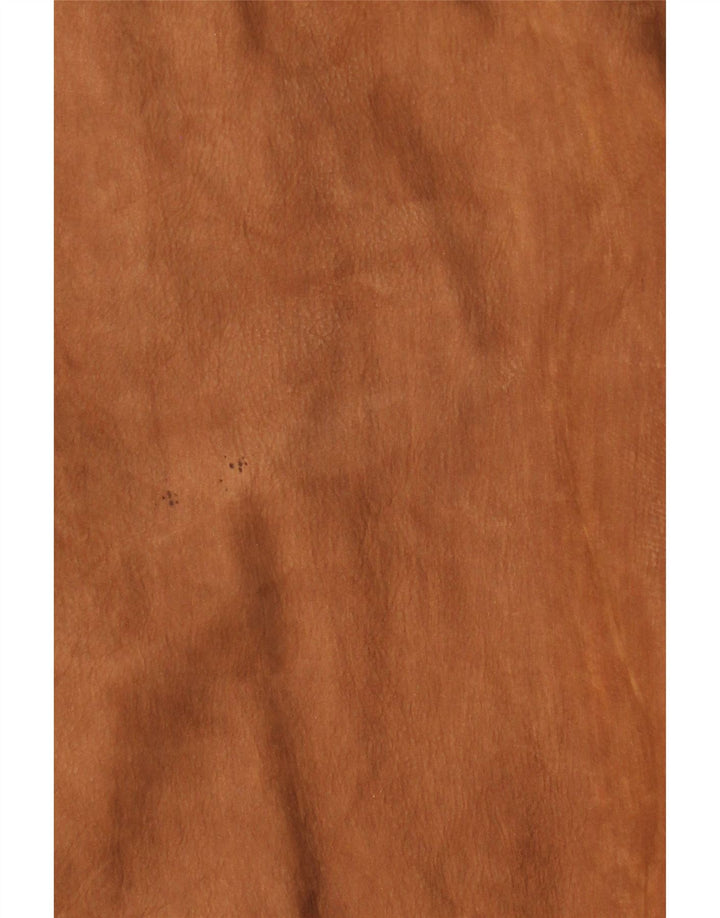 Męski płaszcz skórzany VINTAGE UK 42 XL brązowy