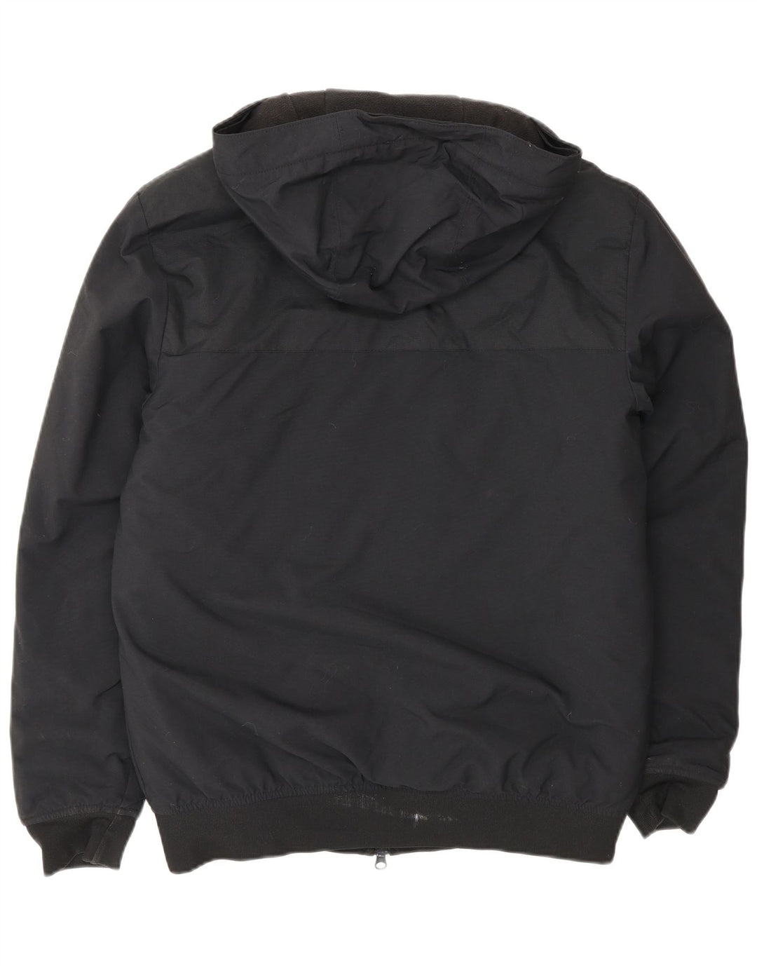 Męska kurtka bomber z kapturem Adidas UK 36 Mały czarny poliester