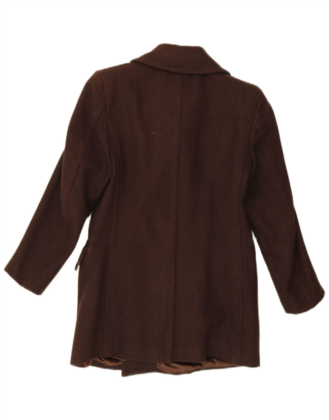 Vintage męski płaszcz z podwójnymi piersiami IT 46 Small Brown