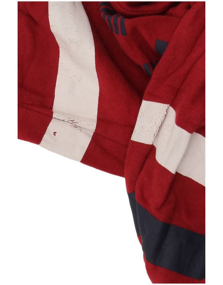 Męski sweter z grafiką Superdry, mały, czerwony, bawełniany w bloki kolorów