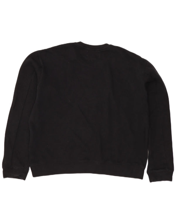 Damska bluza z grafiką Replay UK 22 3XL Czarna bawełna