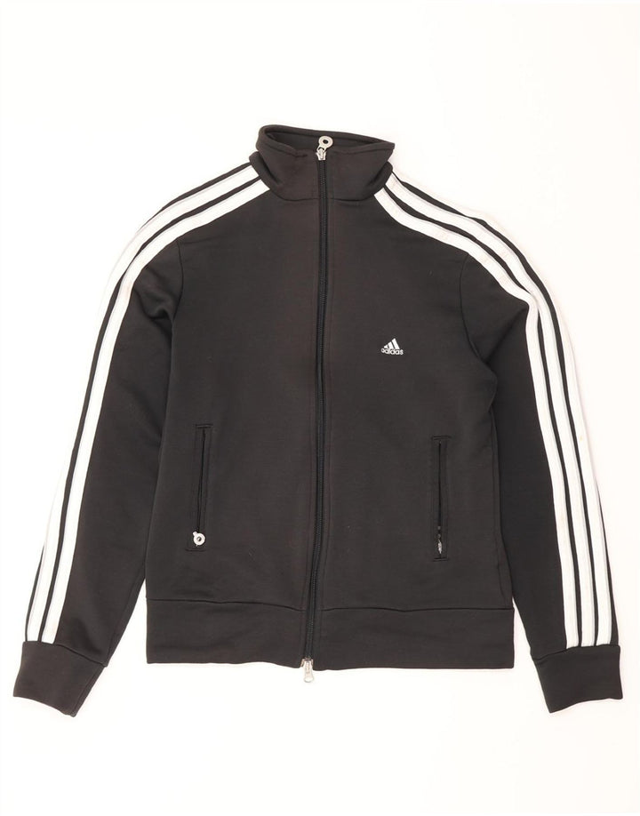 Damska kurtka dresowa ADIDAS UK 12 w kolorze średniej czerni