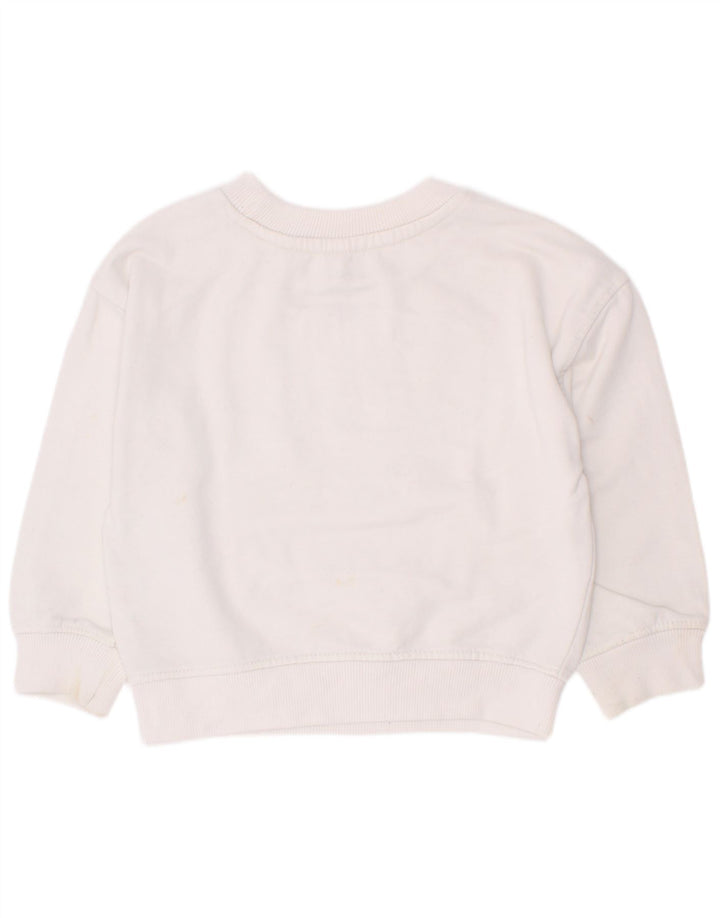 Dkny Chłopięca bluza z grafiką, 2-3 lata, biała bawełna