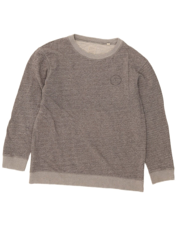 Damska bluza dresowa Jack Wills UK 12, średnia szara, nakrapiana bawełna