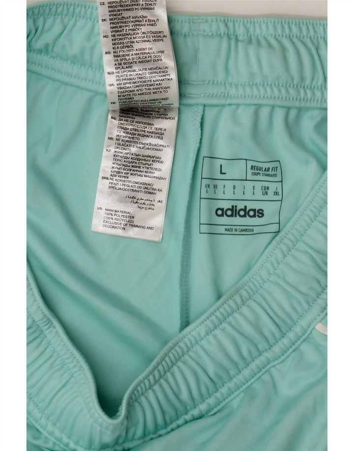 Męskie spodenki sportowe Adidas Aeroready o regularnym kroju, duże, turkusowe, z poliestru