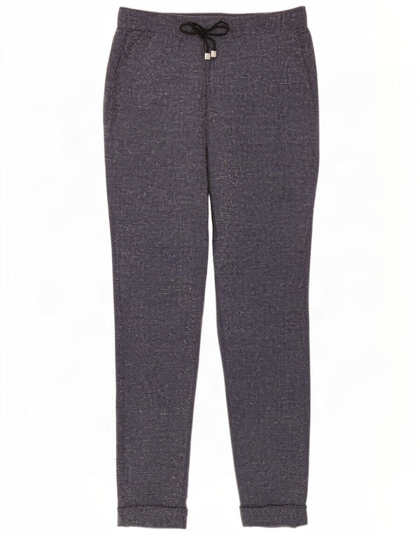 Marks & Spencer Damskie spodnie typu slim casual UK 8 Small W26 L27 Niebieskie plamki