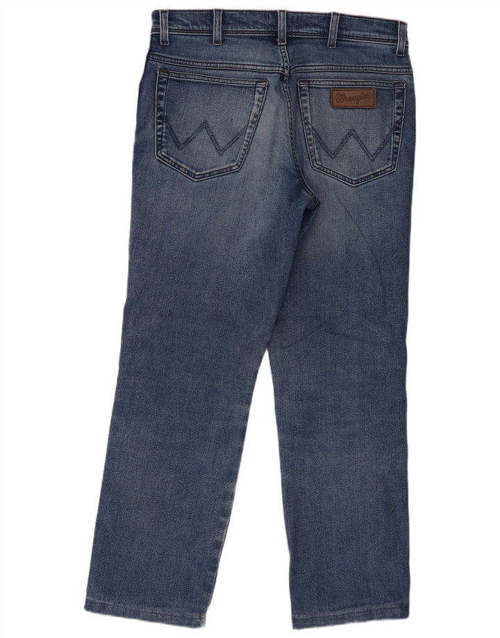 Męskie jeansy Wrangler Texas Straight W34 L29 Niebieskie, bawełniane