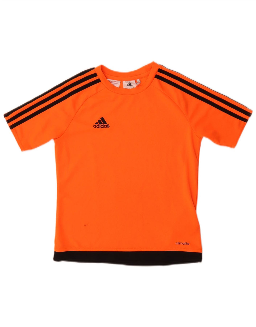 Chłopięcy T-shirt ADIDAS Climalite 9-10 lat, pomarańczowy, poliester z blokami kolorów