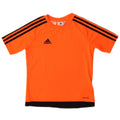 Chłopięcy T-shirt ADIDAS Climalite 9-10 lat, pomarańczowy, poliester z blokami kolorów