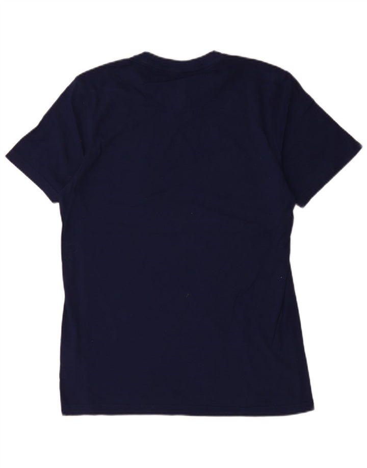 Adidas Męski T-Shirt Top Mały Granatowy Bawełniany