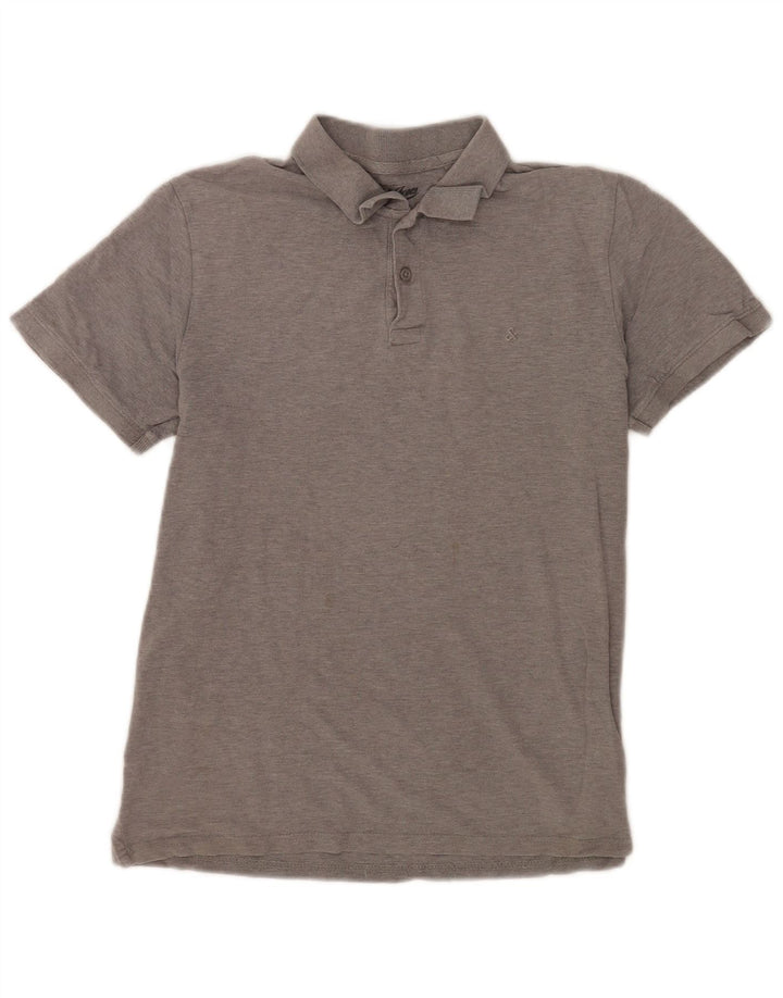 Męska koszulka polo Jack & Jones, duża, szara, bawełniana