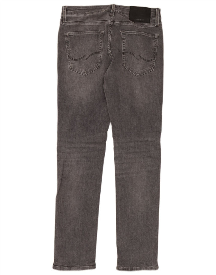JACK & JONES Męskie jeansy slim W28 L30 Szara bawełna
