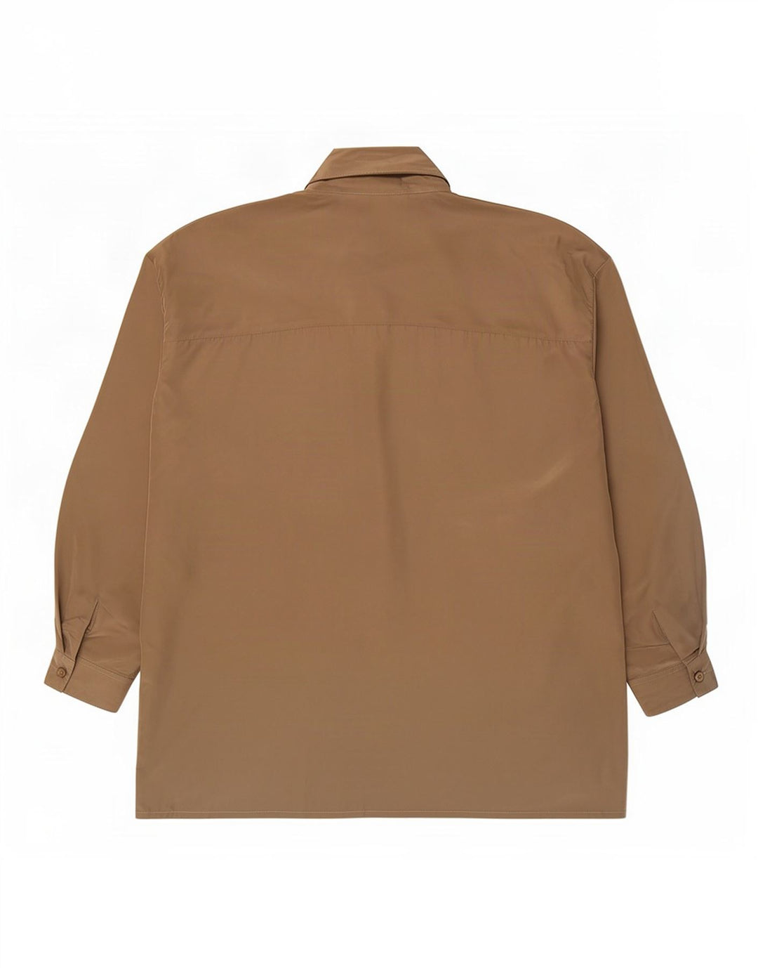 Damska bluzka koszulowa oversize w stylu vintage, EU 46 XL Khaki