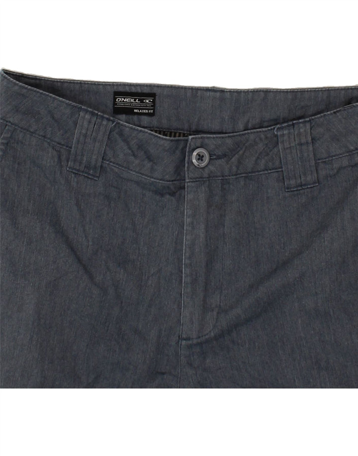 O'NEILL Mens Relaxed Fit Chino Shorts W30 Medium Grey Polyester Vintage O'Neill and Second-Hand O'Neill from Messina Hembry 
