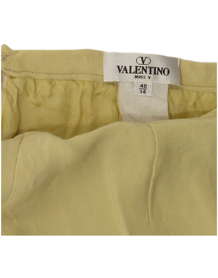 Spódnica damska VALENTINO UK 14 Medium W30 Żółta