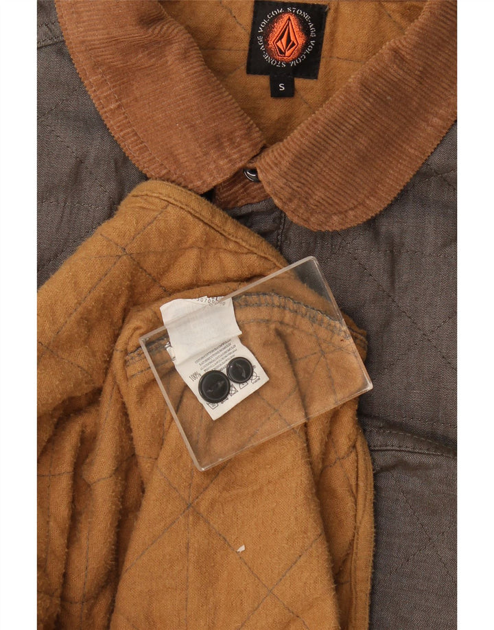 Męska pikowana kamizelka Volcom UK 36, mała, bawełniana khaki