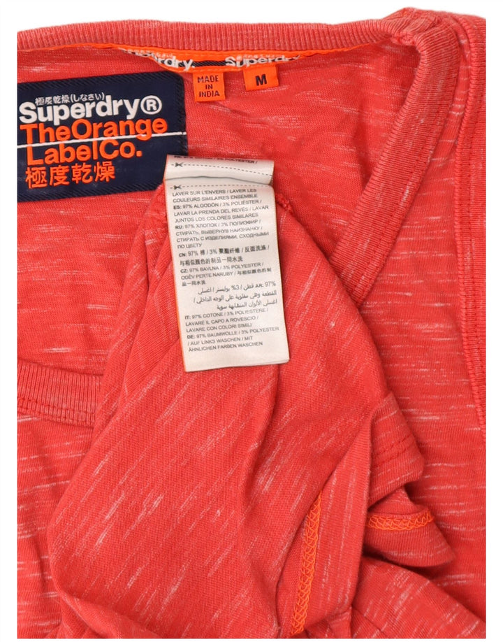 SUPERDRY Męska kamizelka z bawełny w kolorze średniej czerwonej plamki
