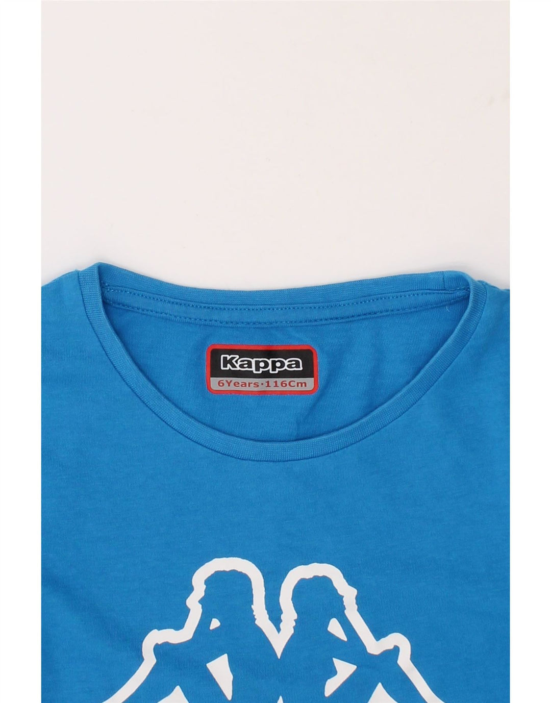 KAPPA Boys Graphic Top Long Sleeve 5-6 Years Blue Cotton Vintage Kappa and Second-Hand Kappa from Messina Hembry 