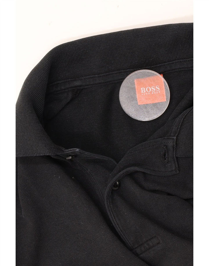 Męska koszulka polo Hugo Boss, średnia czarna