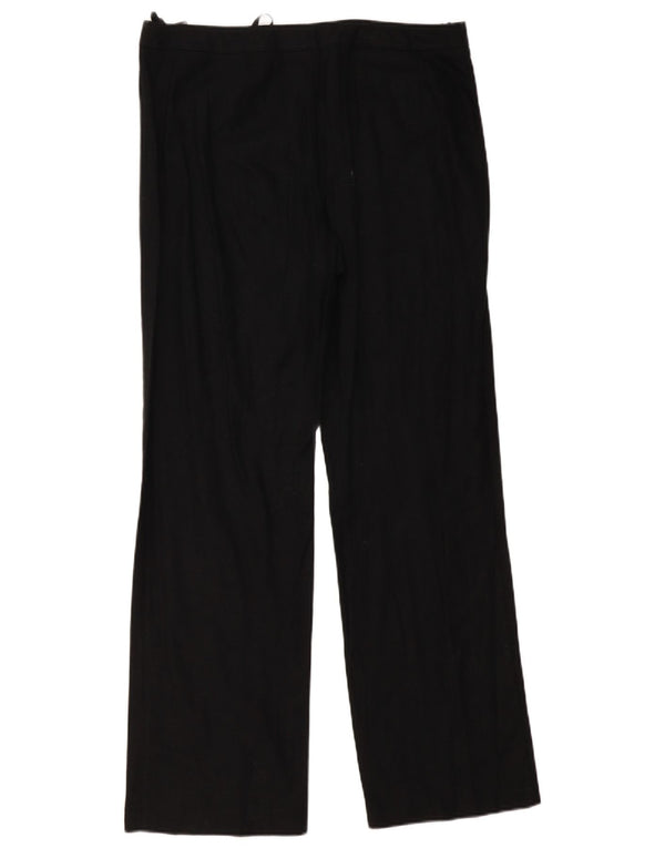 Marks & Spencer Damskie proste spodnie codzienne UK 14 duże W36 L33 czarne