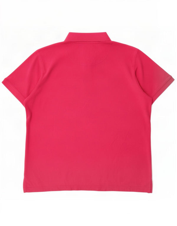 Męska koszulka polo Pierre Cardin 2XL Różowa bawełna